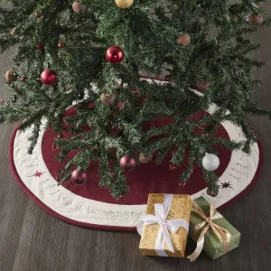 Star of Wonder 36" Diameter Christmas Tree Skirt