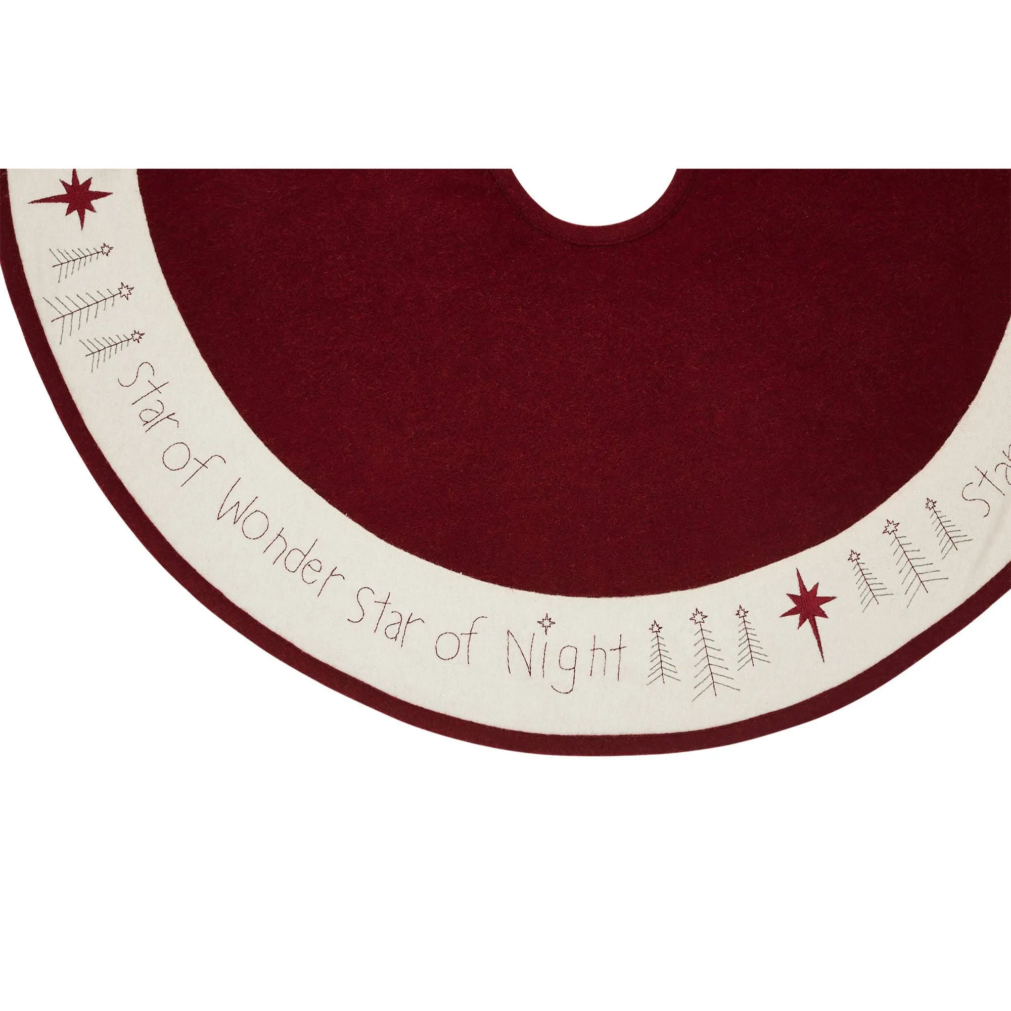 Star of Wonder 36" Diameter Christmas Tree Skirt