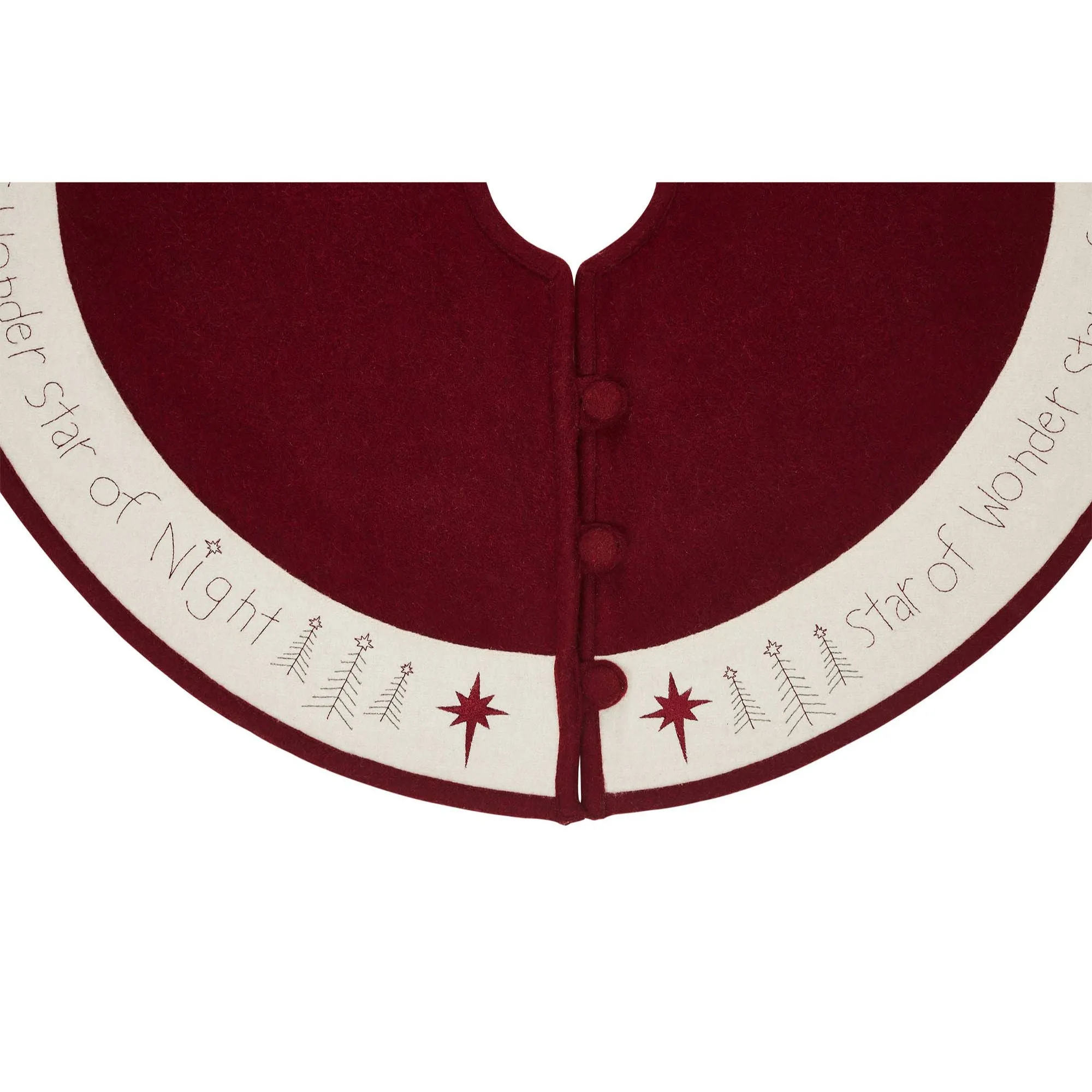 Star of Wonder 36" Diameter Christmas Tree Skirt