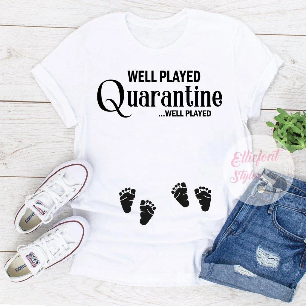 Twin Pregnancy Quarantine Shirt
