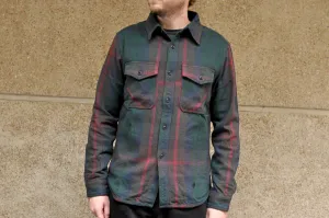UES 15.5oz Ultra-Heavyweight Flannel Utility Workshirt (Hazy Green)