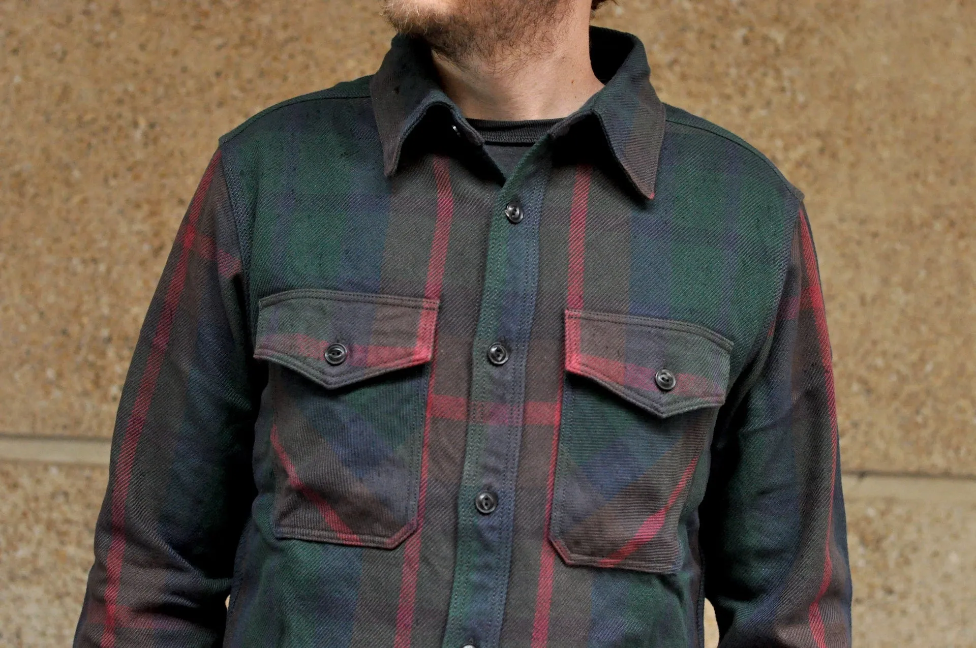 UES 15.5oz Ultra-Heavyweight Flannel Utility Workshirt (Hazy Green)