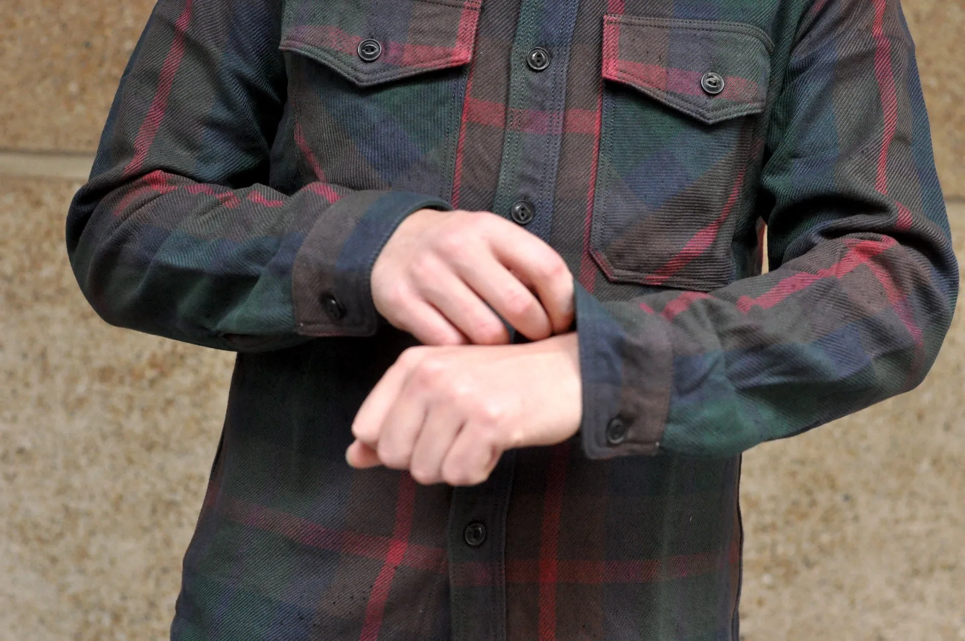 UES 15.5oz Ultra-Heavyweight Flannel Utility Workshirt (Hazy Green)