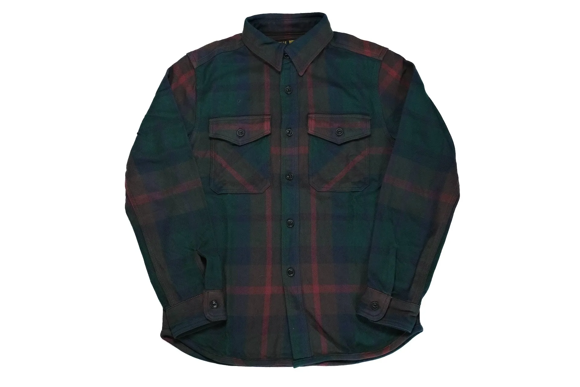 UES 15.5oz Ultra-Heavyweight Flannel Utility Workshirt (Hazy Green)