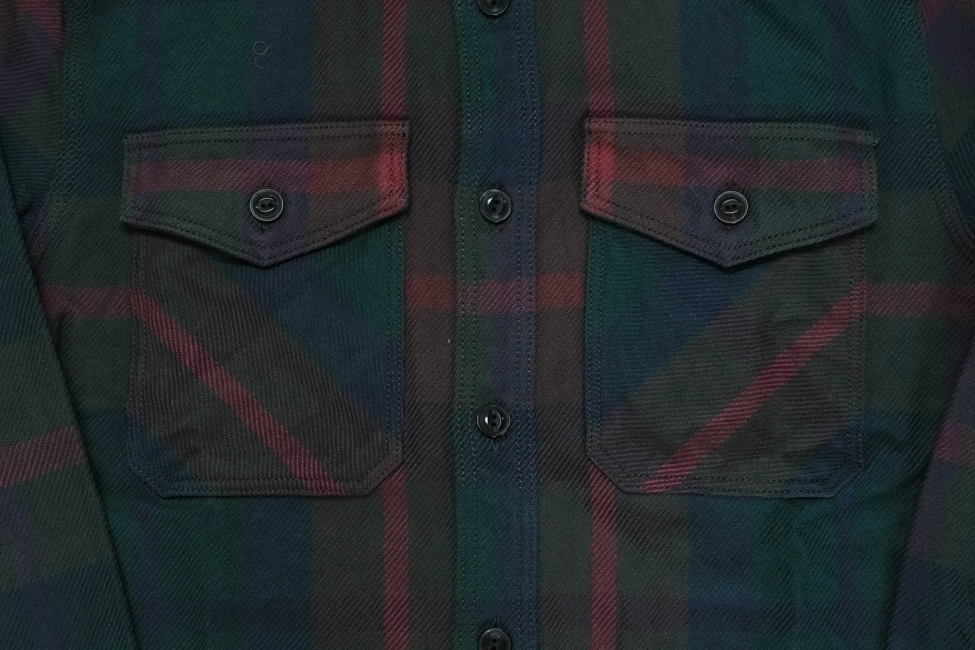 UES 15.5oz Ultra-Heavyweight Flannel Utility Workshirt (Hazy Green)