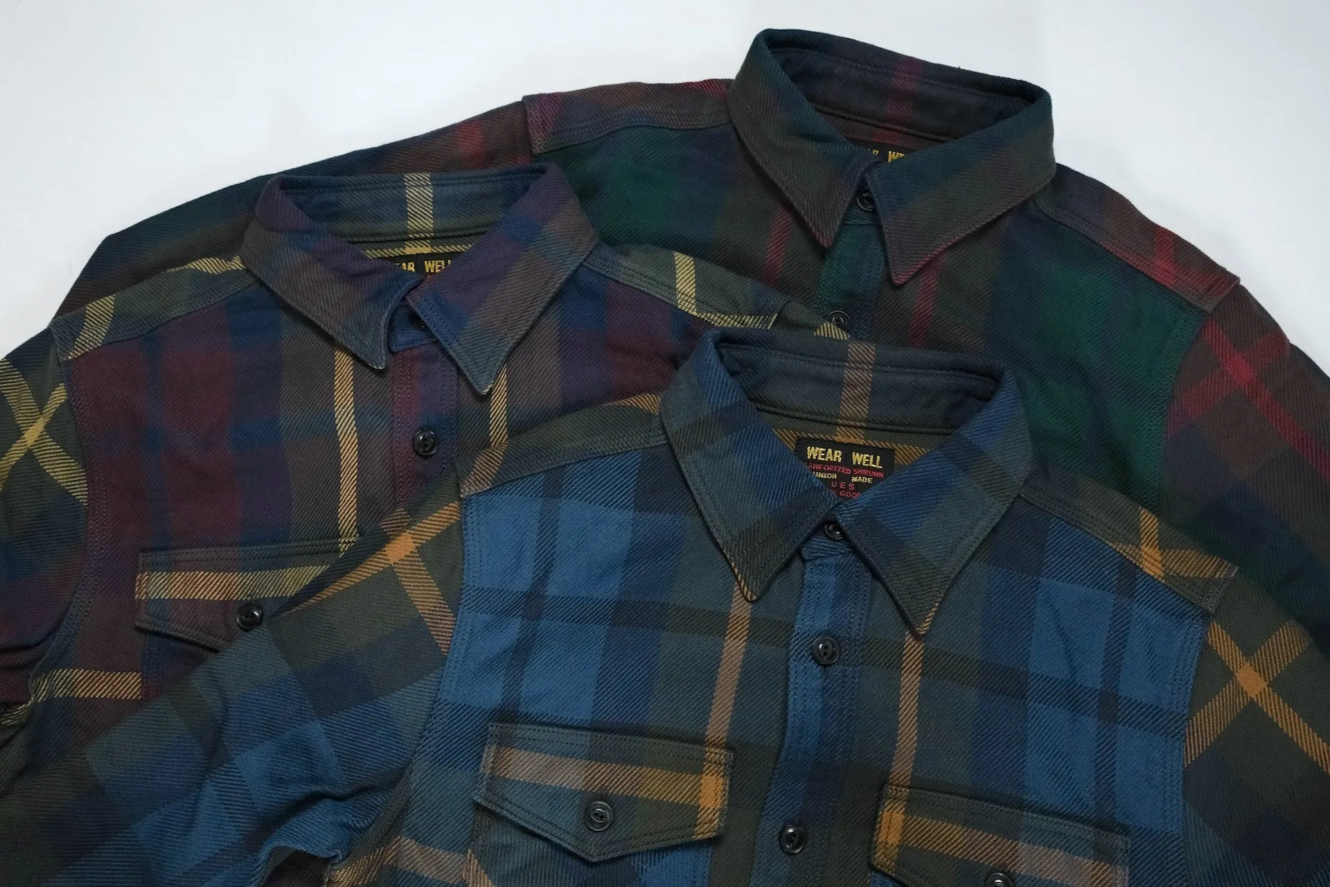 UES 15.5oz Ultra-Heavyweight Flannel Utility Workshirt (Hazy Green)