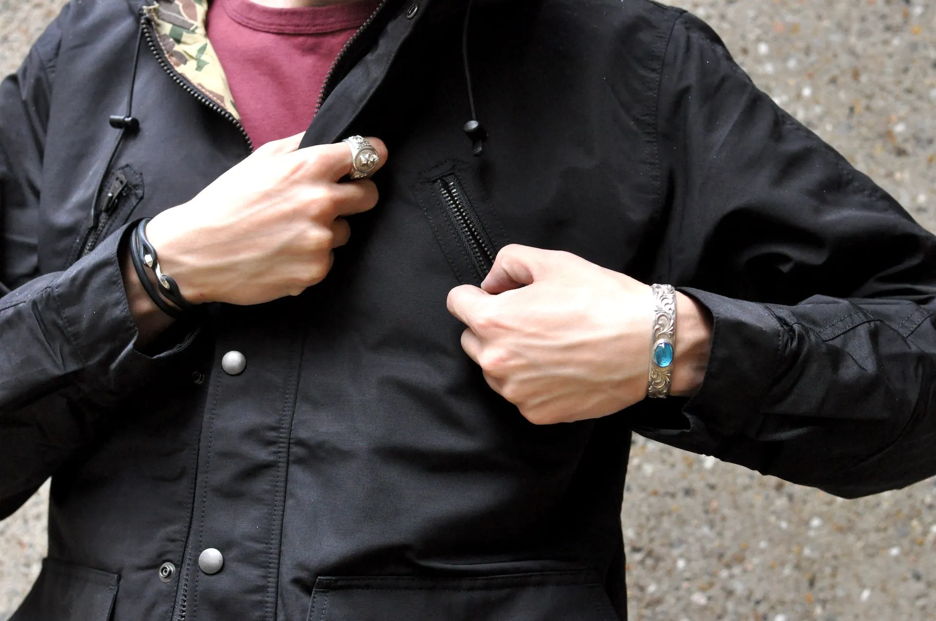 Unique Garment Cordura 'Bird View' Mountain Parka (Black)