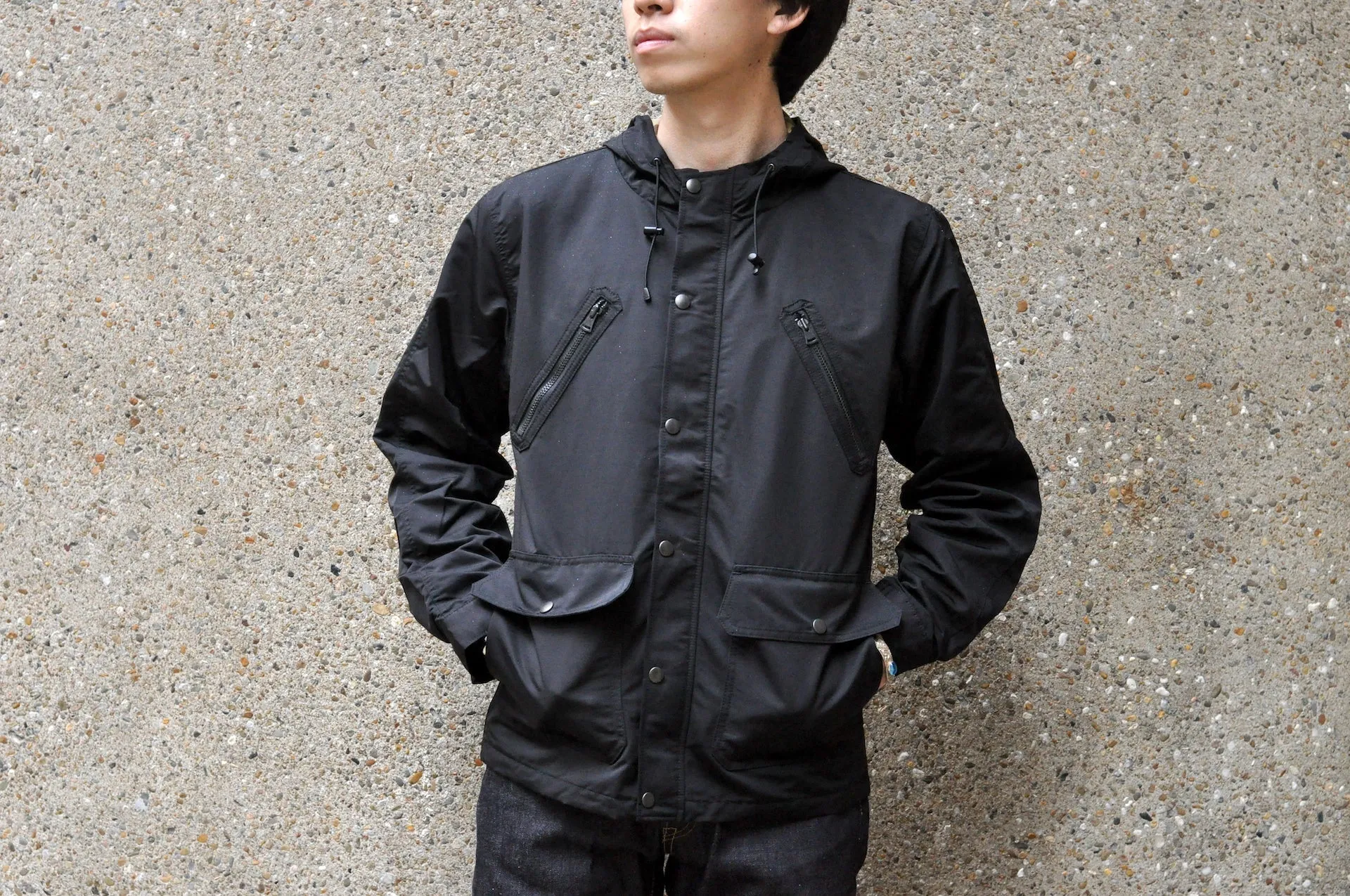 Unique Garment Cordura 'Bird View' Mountain Parka (Black)