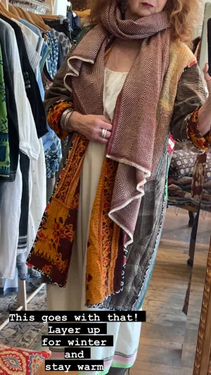Vintage Kantha Jacket - RICH AUTUMN