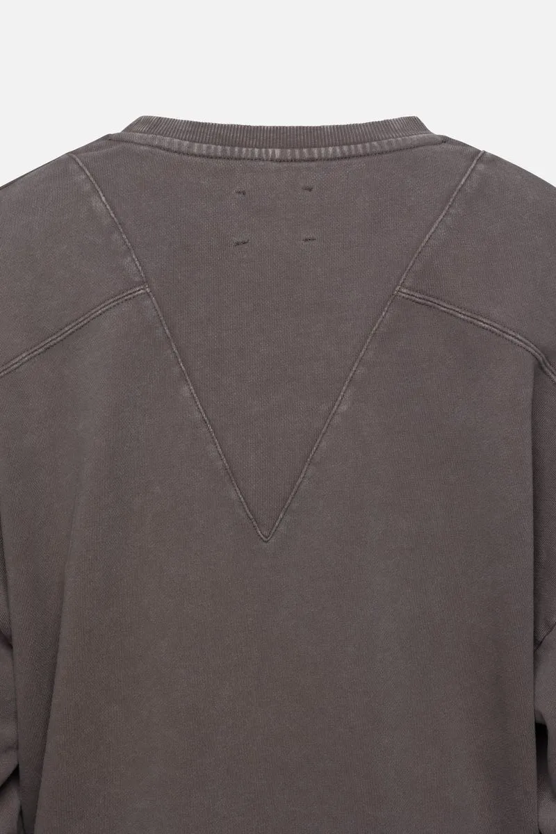 Washed Oversized Boyfriend Crewneck