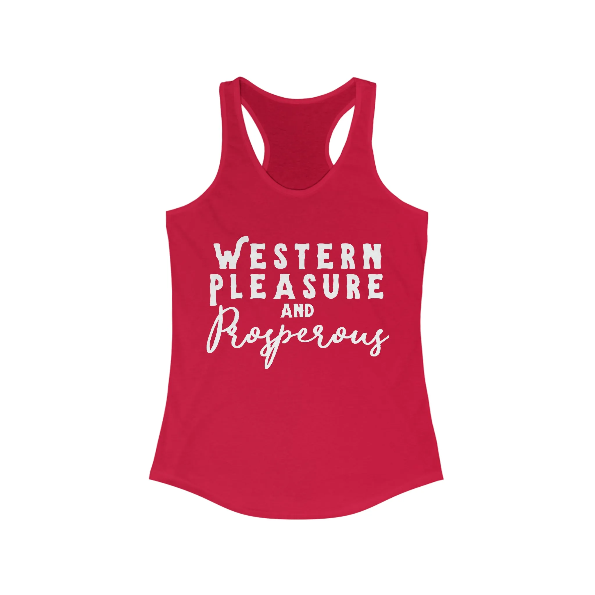 Western Pleasure & Prosperous Racerback Tank