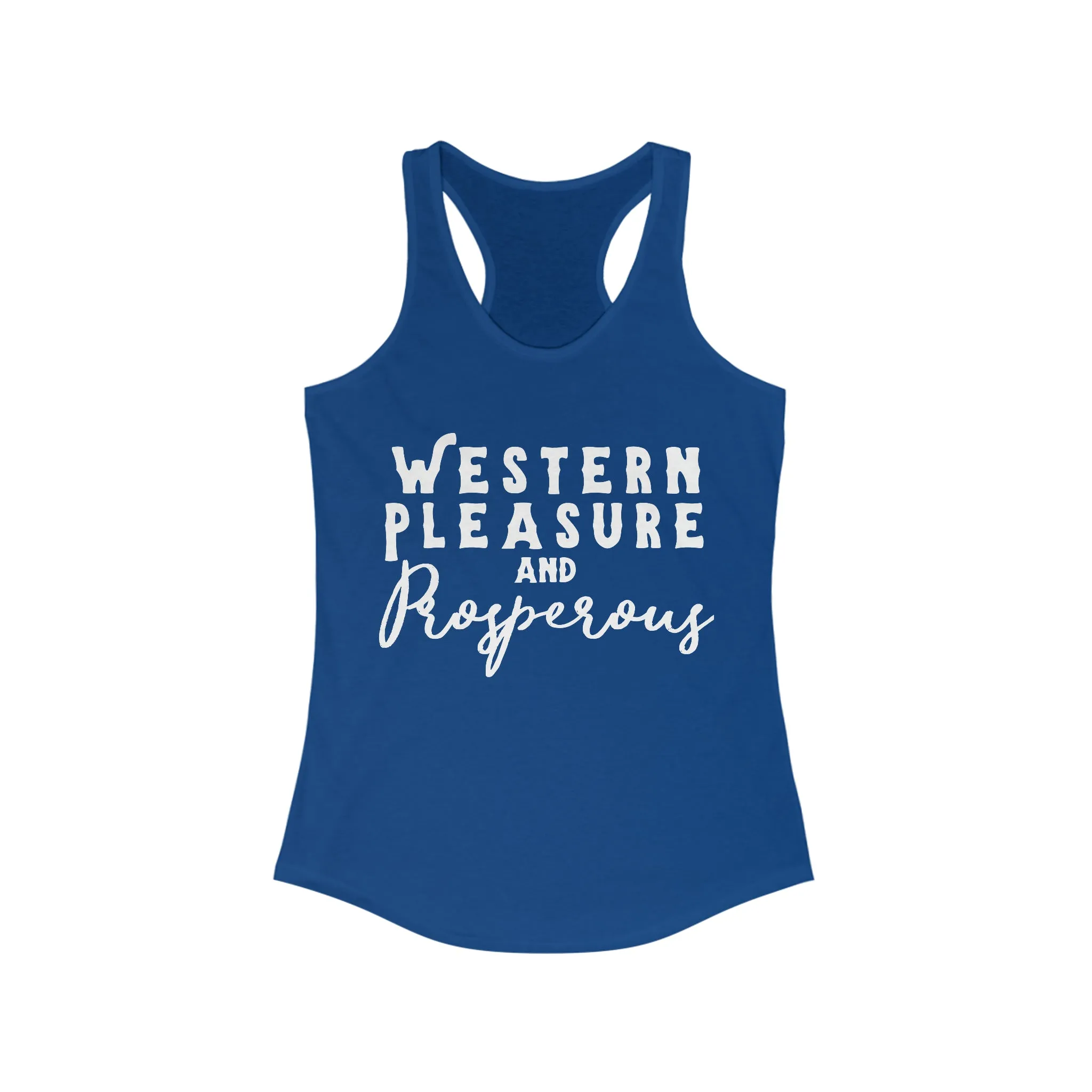 Western Pleasure & Prosperous Racerback Tank
