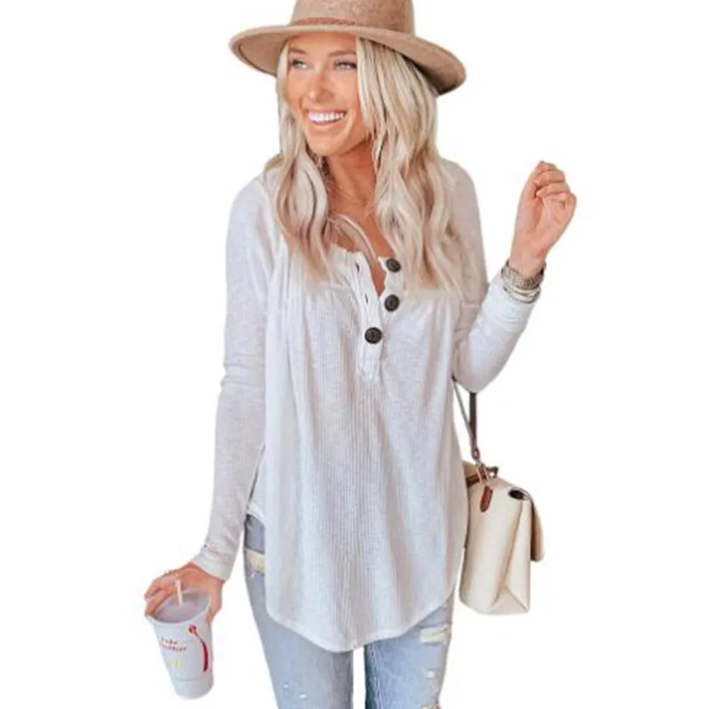 YESFASHION Loose Simple T-shirt Tops